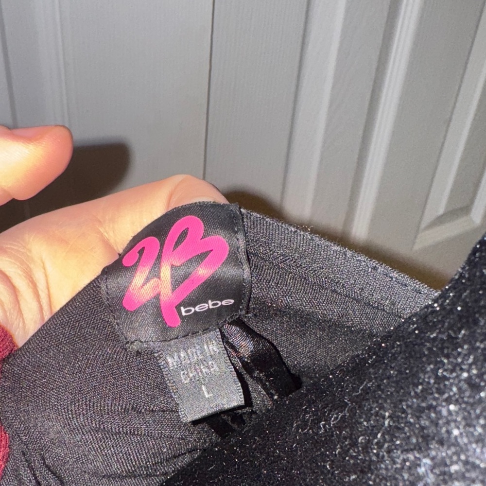 2B Bebe Black Asymmetrical Blazer - Picture 5 of 14